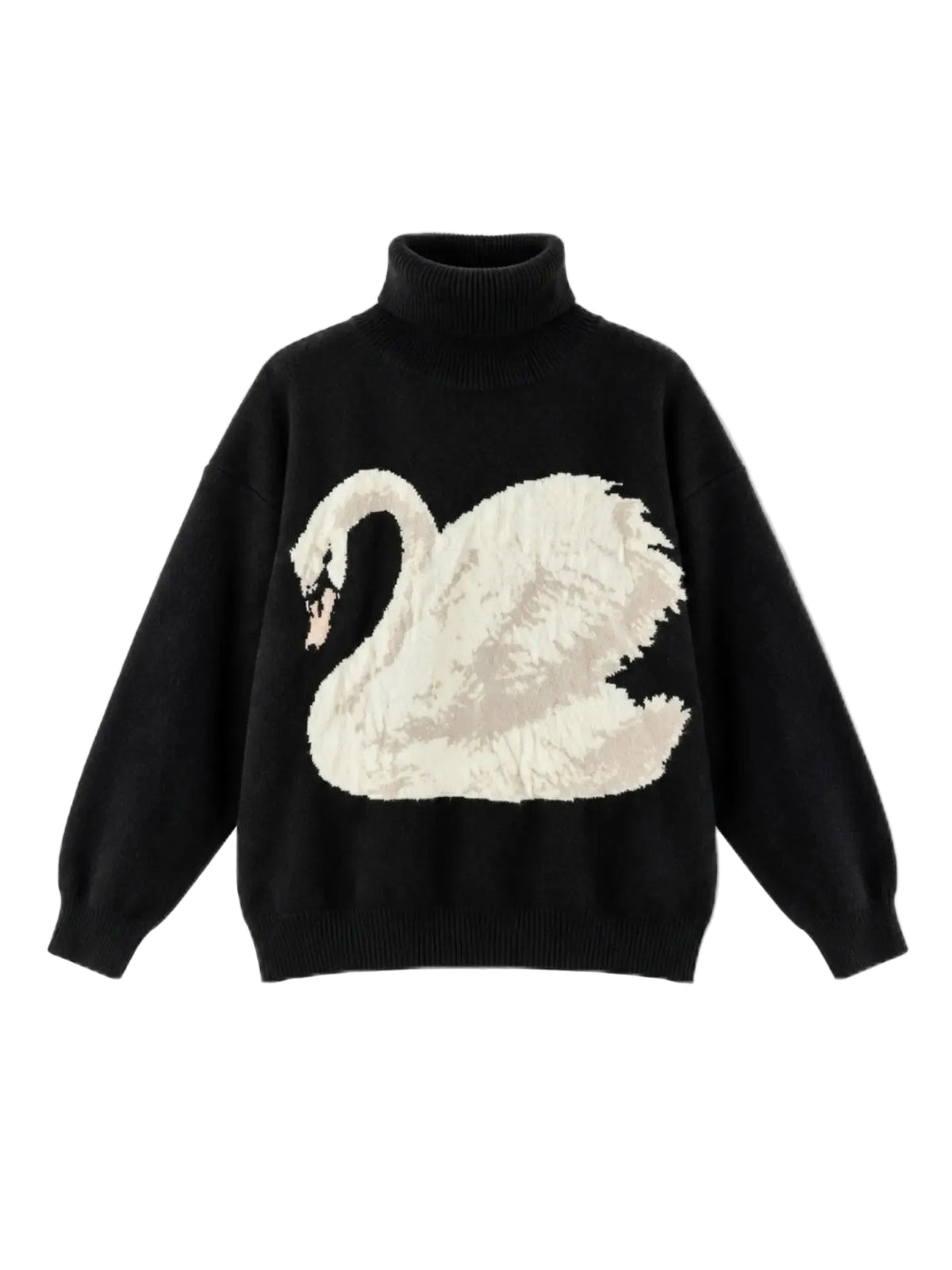 Swan Pattern Sweater