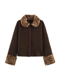 Cardigan with fawn print