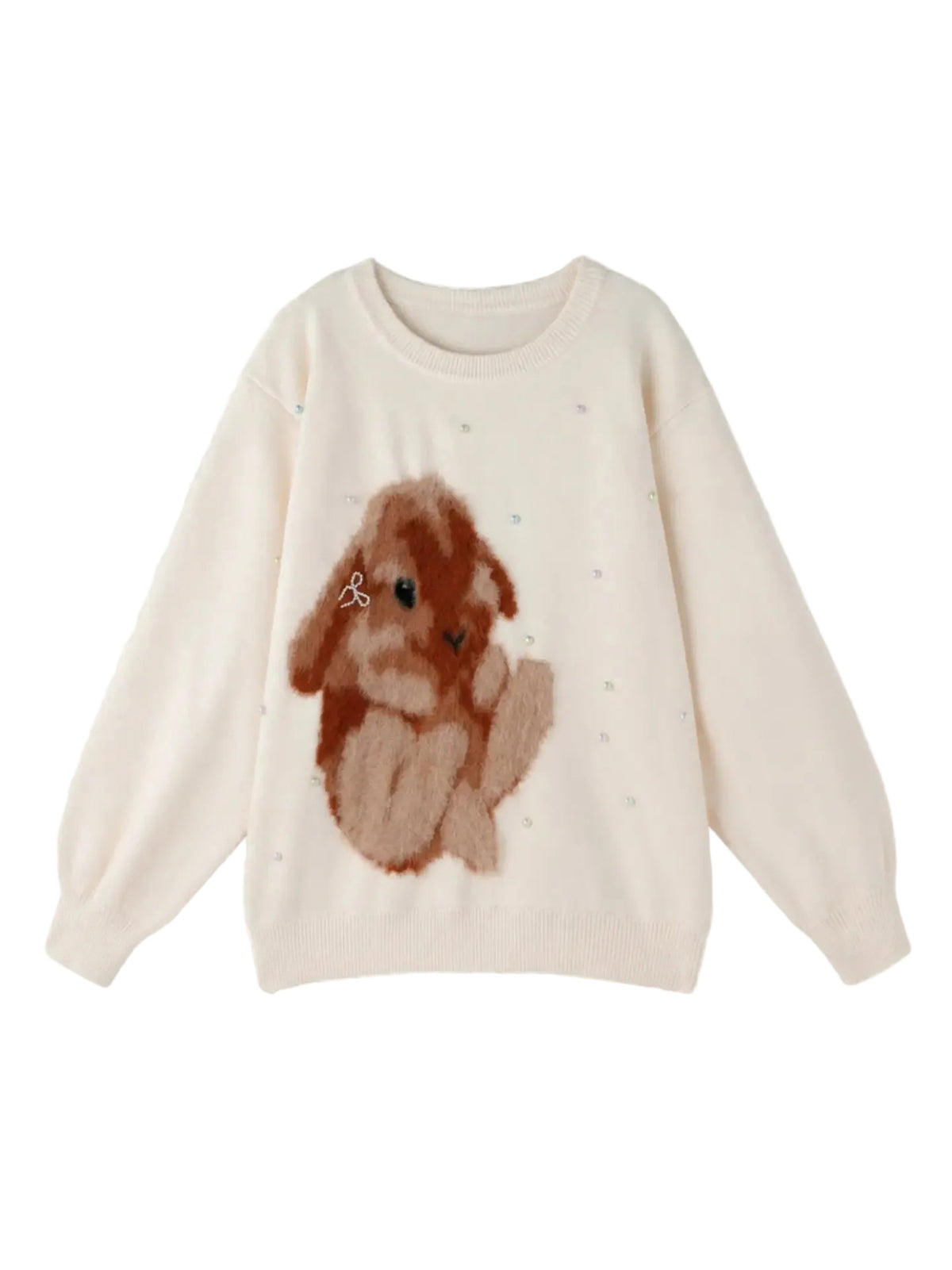 Rabbit print sweater