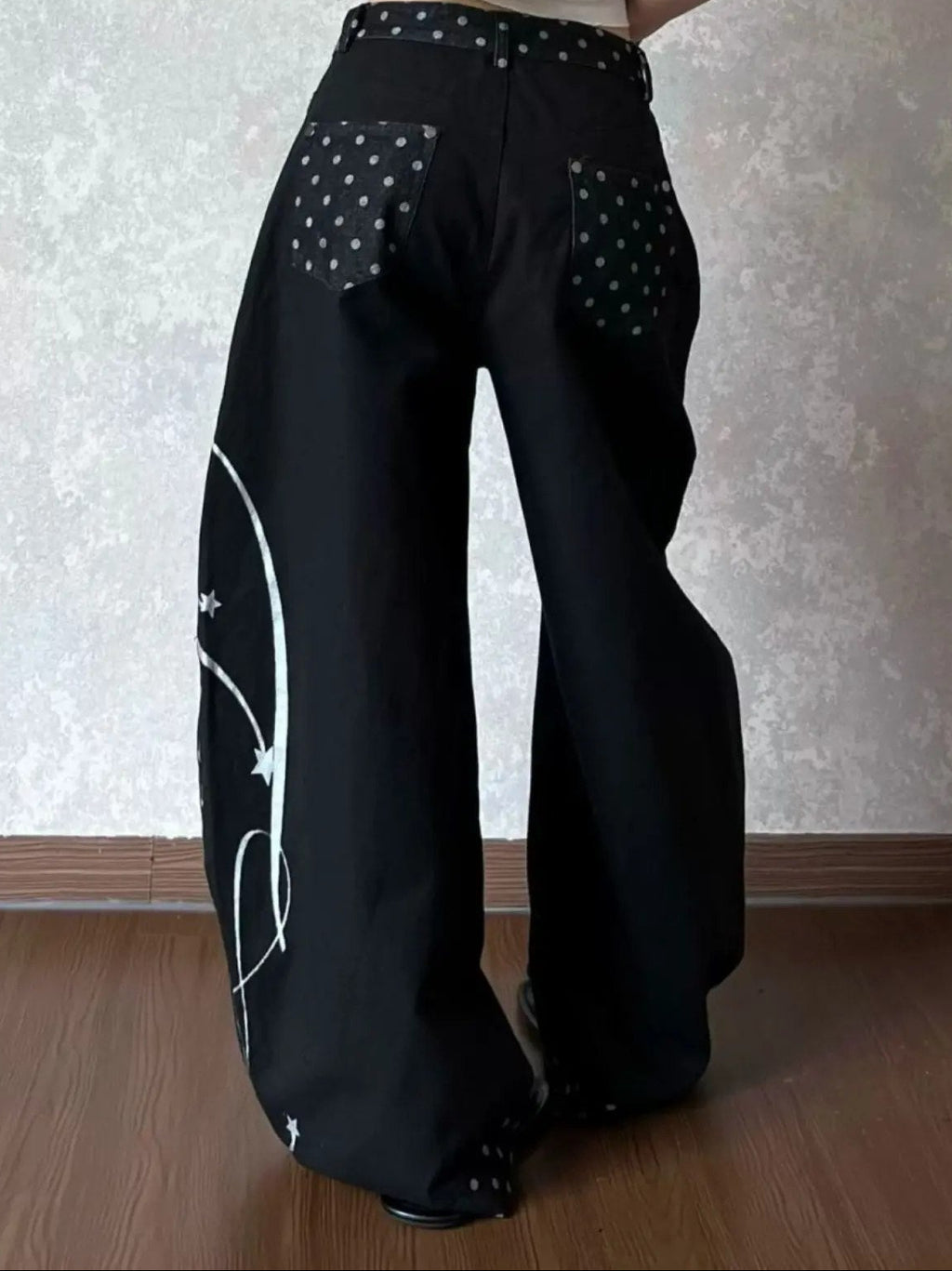 Polka dot jeans