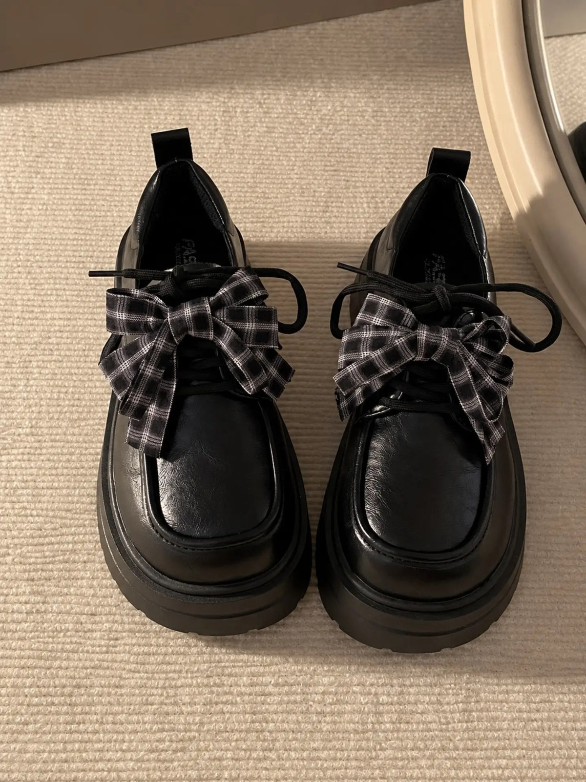 Bow loafers