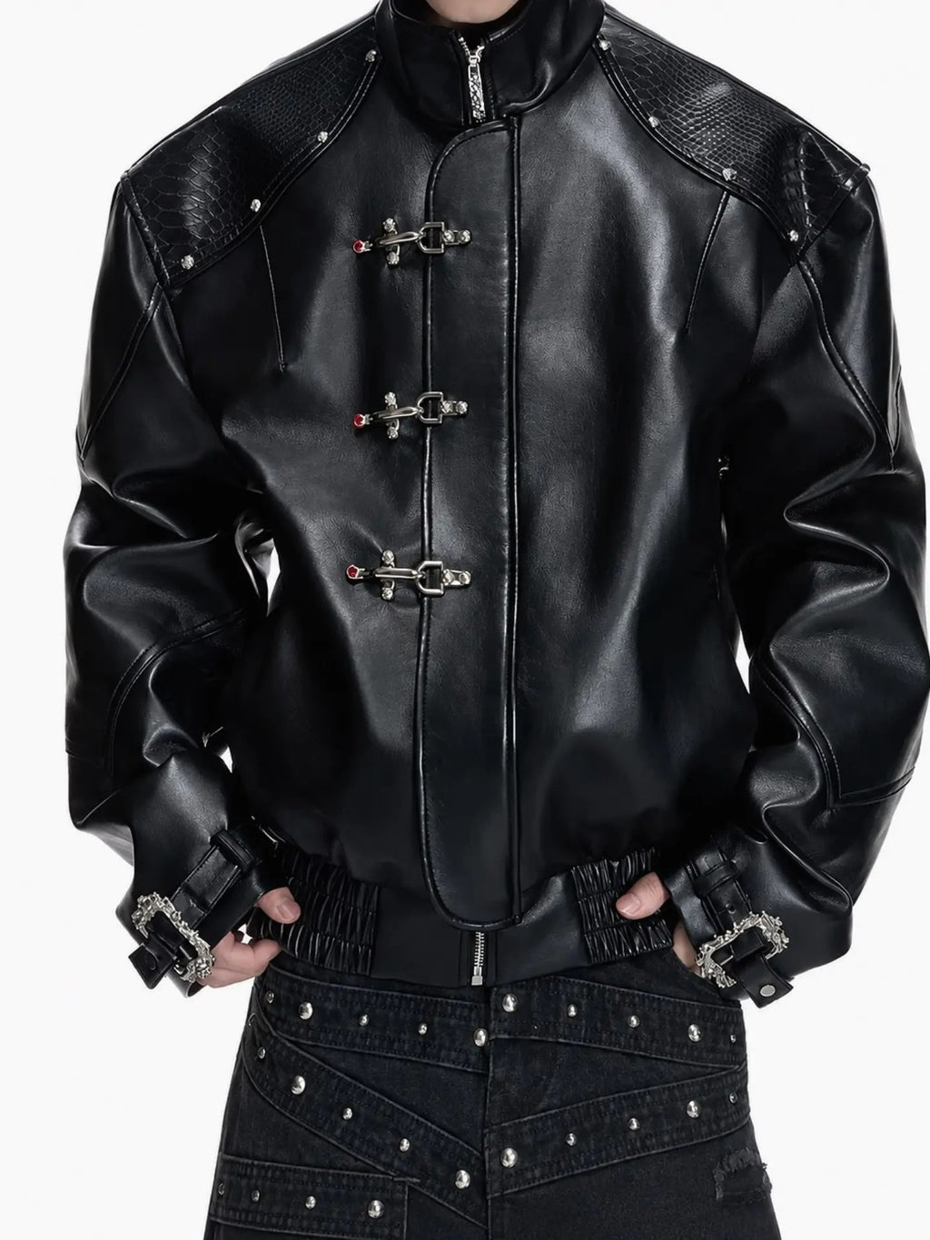 Unisex leather jacket