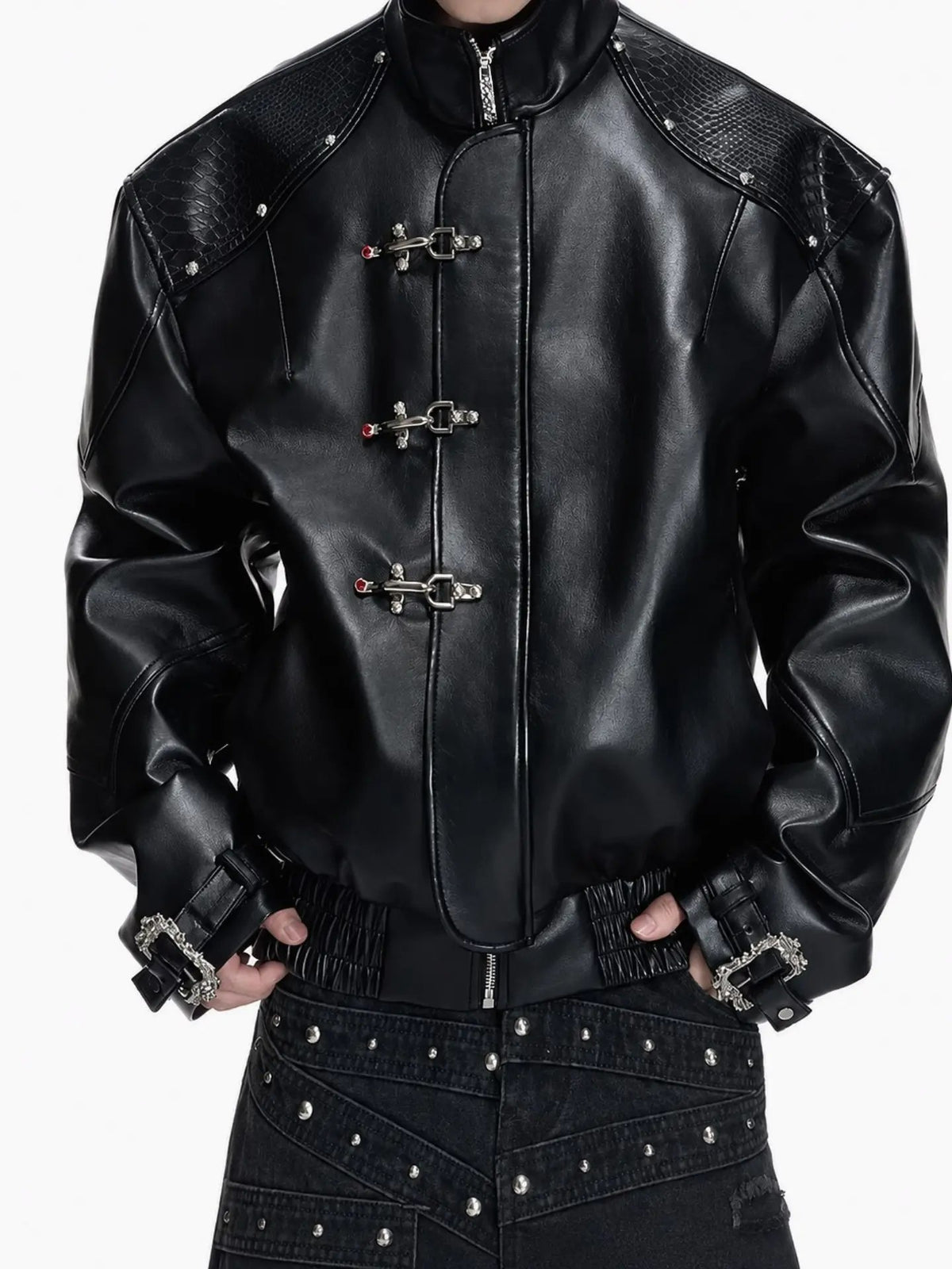 Unisex leather jacket