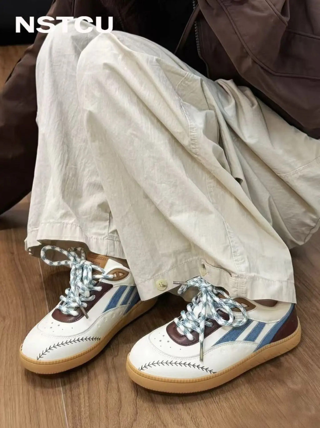 Baseball-style sneakers