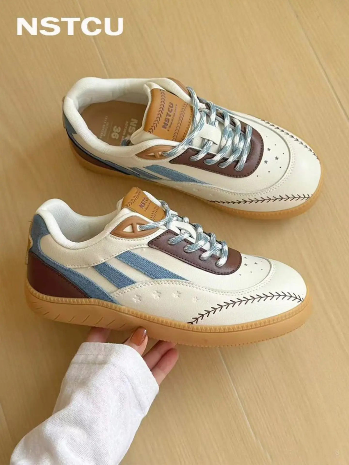 Baseball-style sneakers