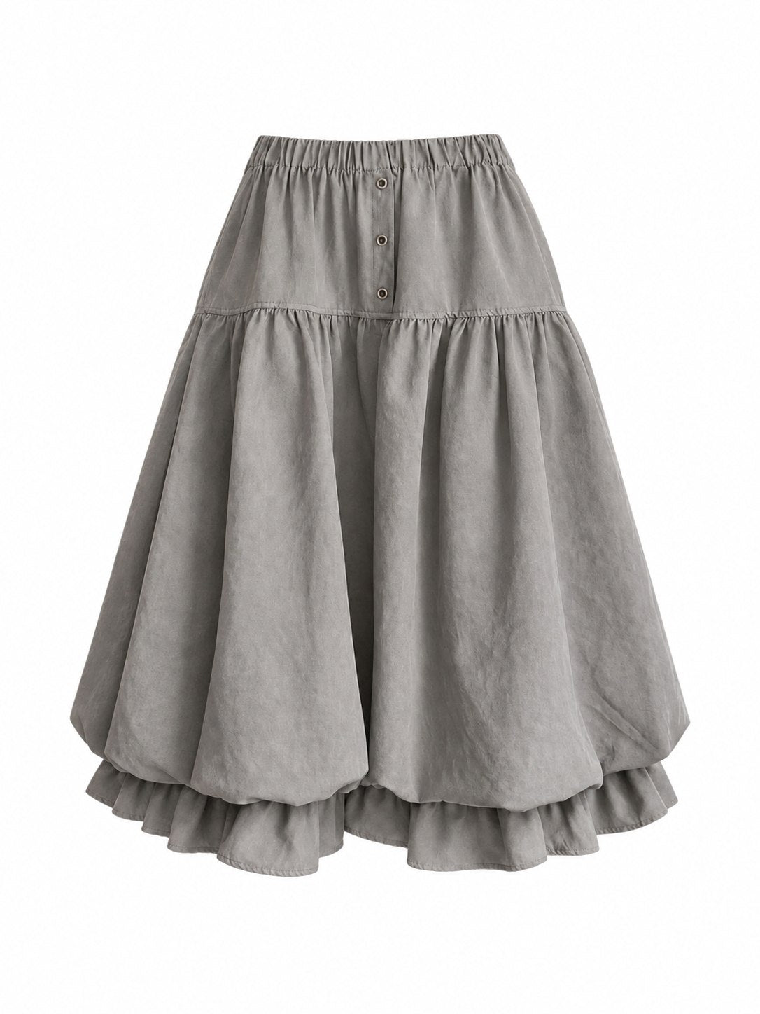 Grey midi skirt