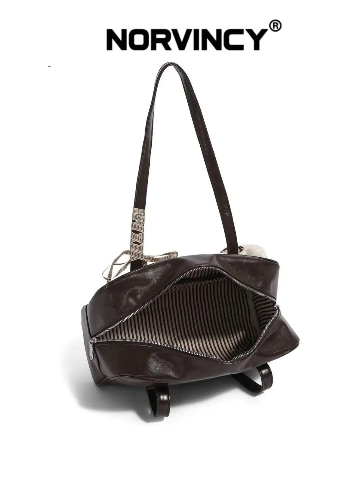 Embossed leather bag