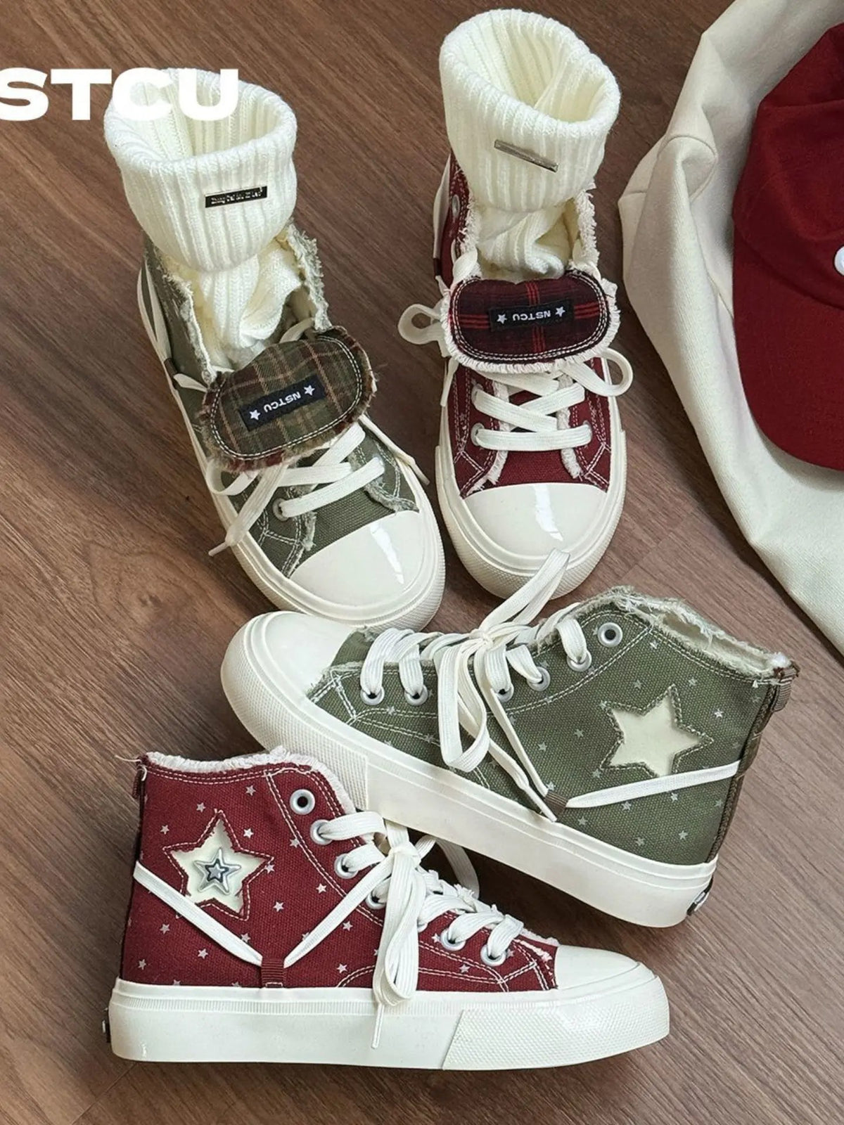 High-top sneakers