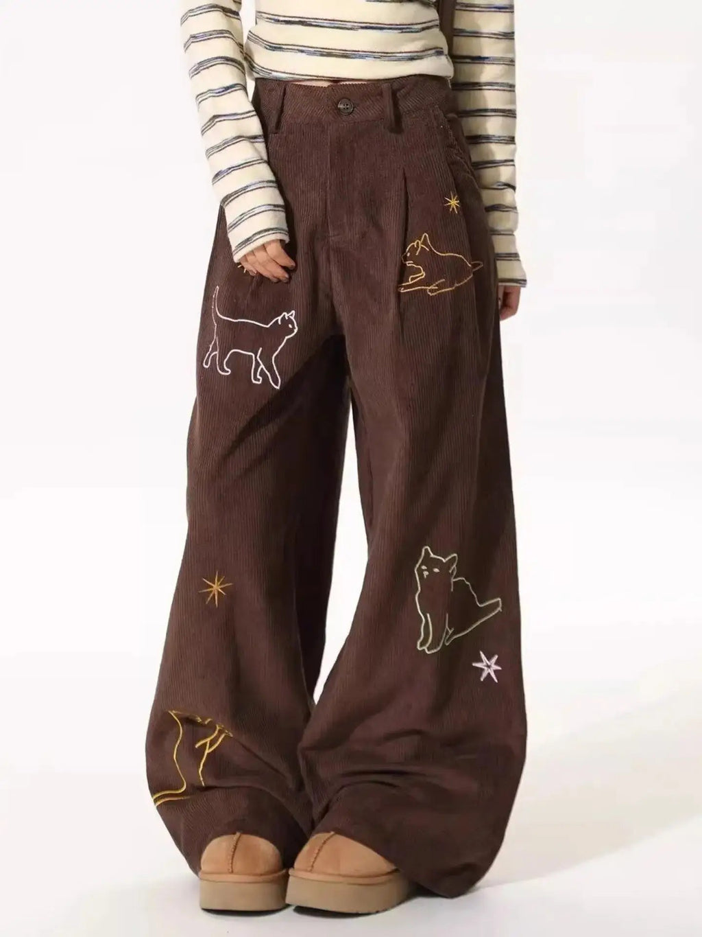 Corduroy kitty trousers