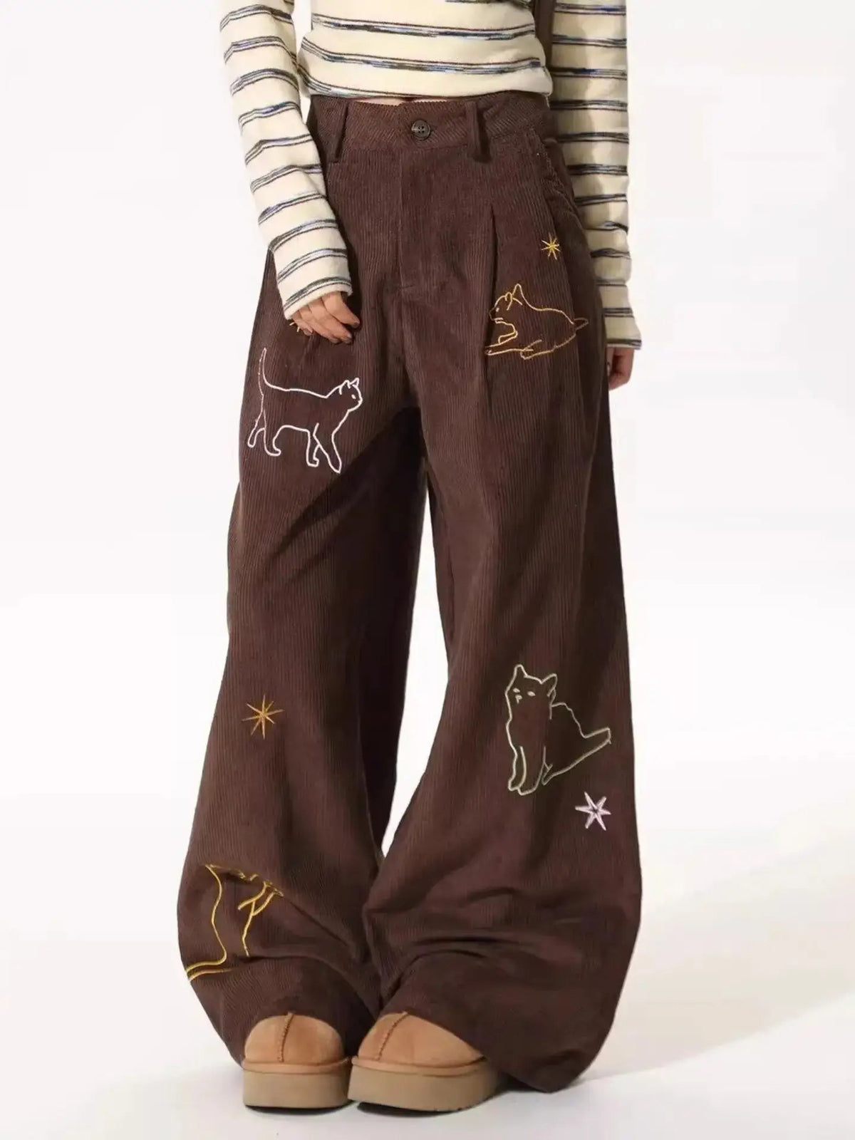 Corduroy kitty trousers