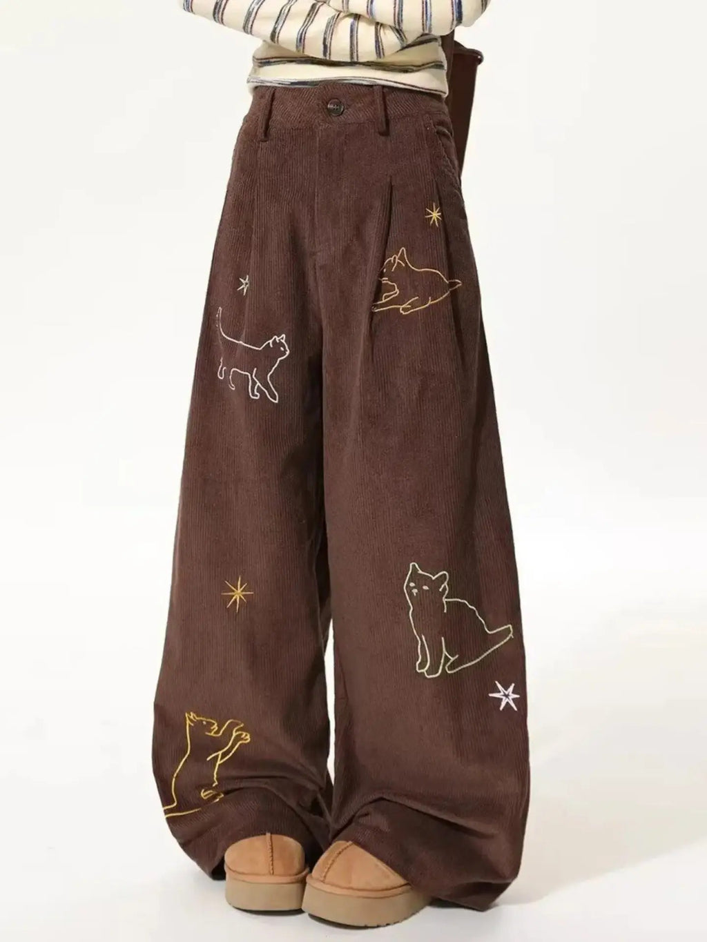 Corduroy kitty trousers
