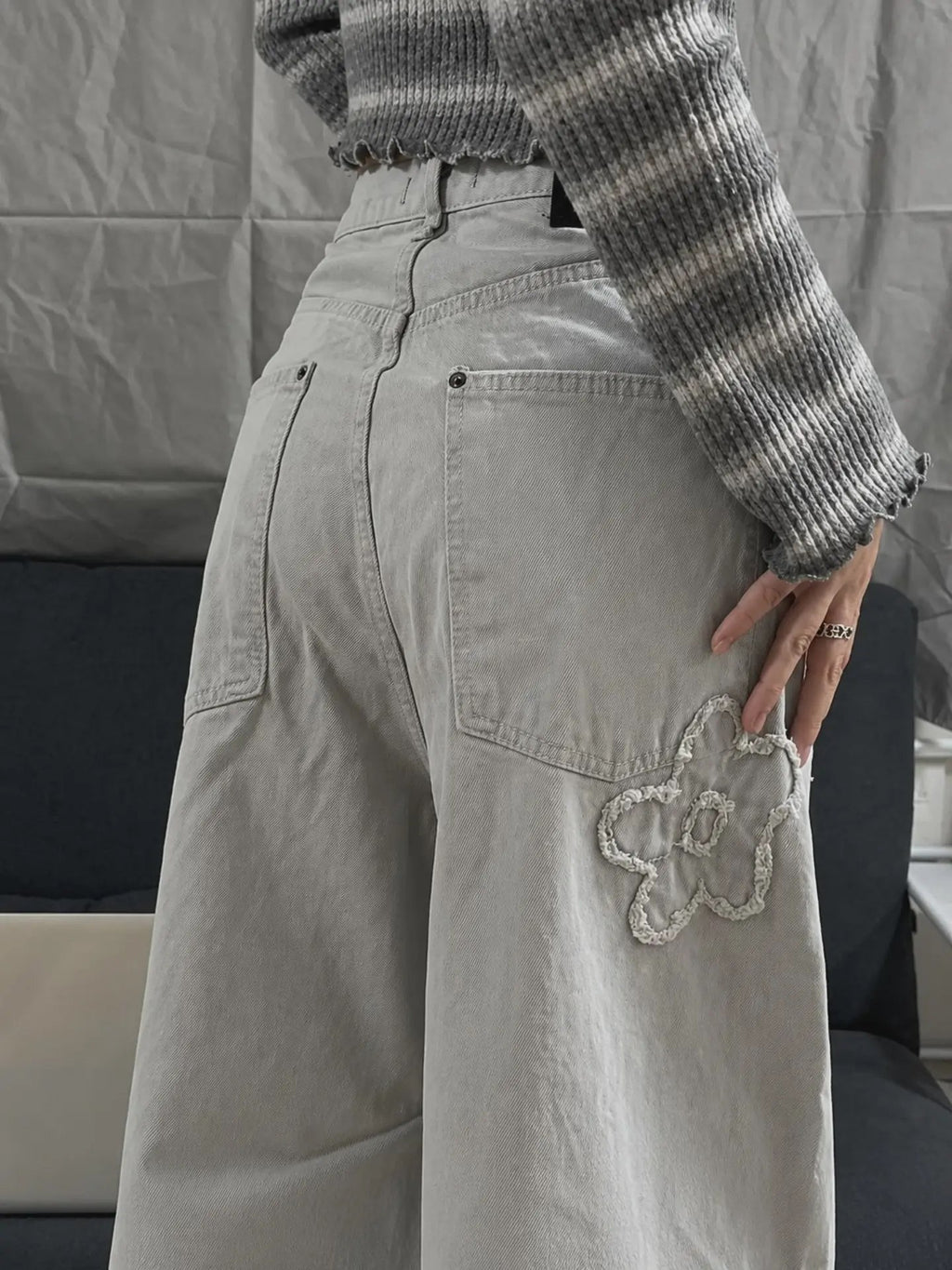 Floral vintage pants