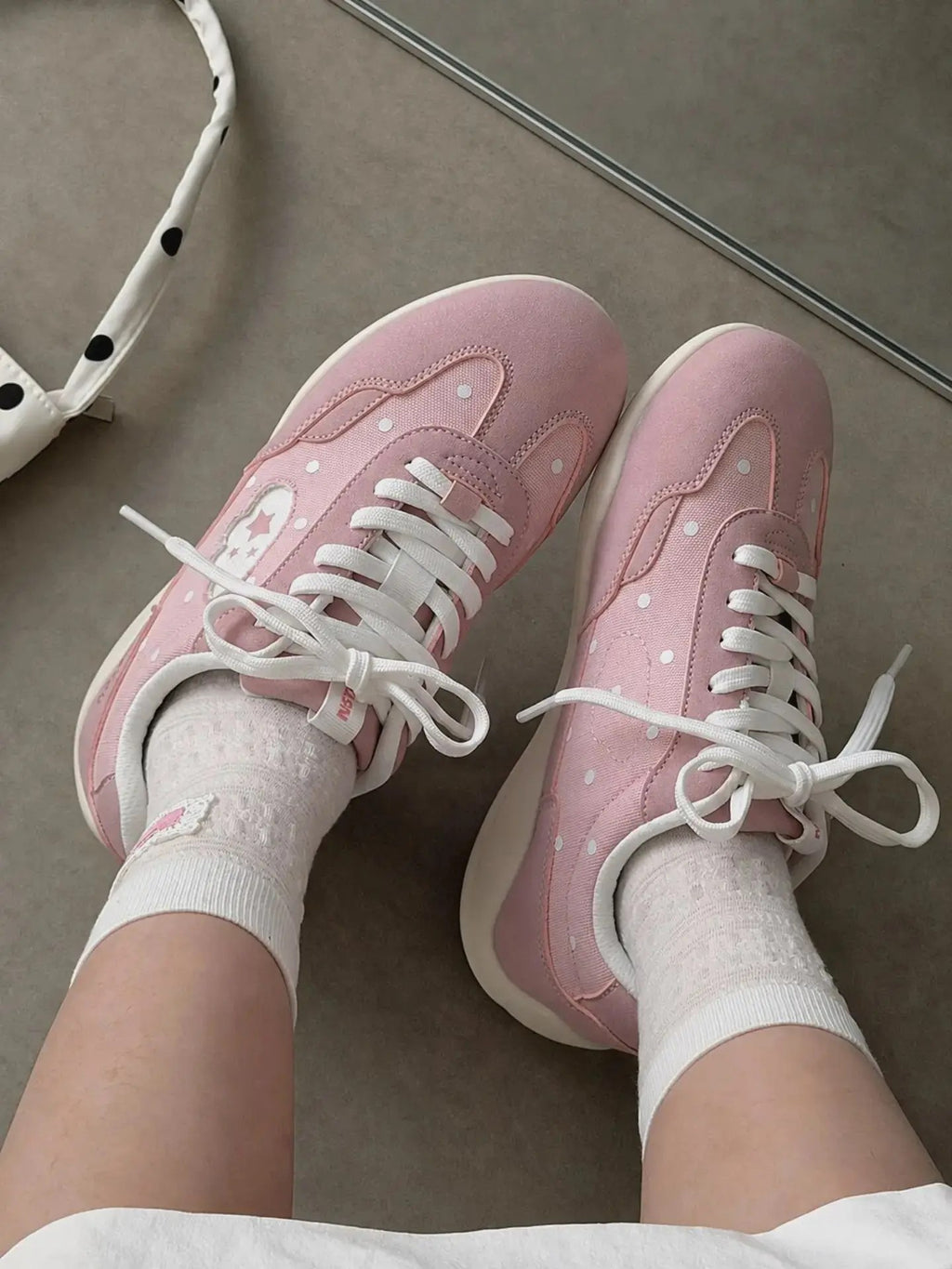 Polka dot sneakers