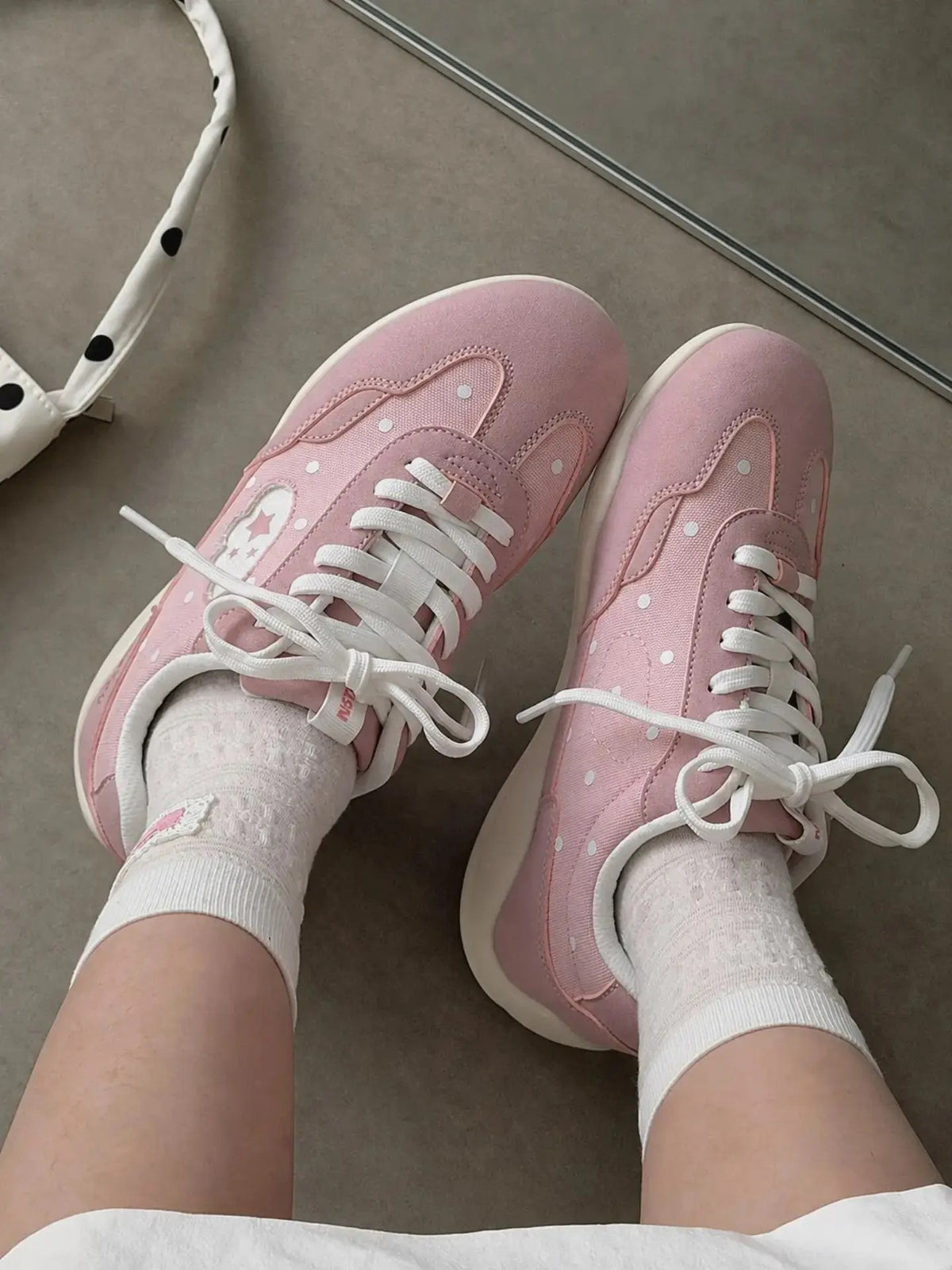 Polka dot sneakers