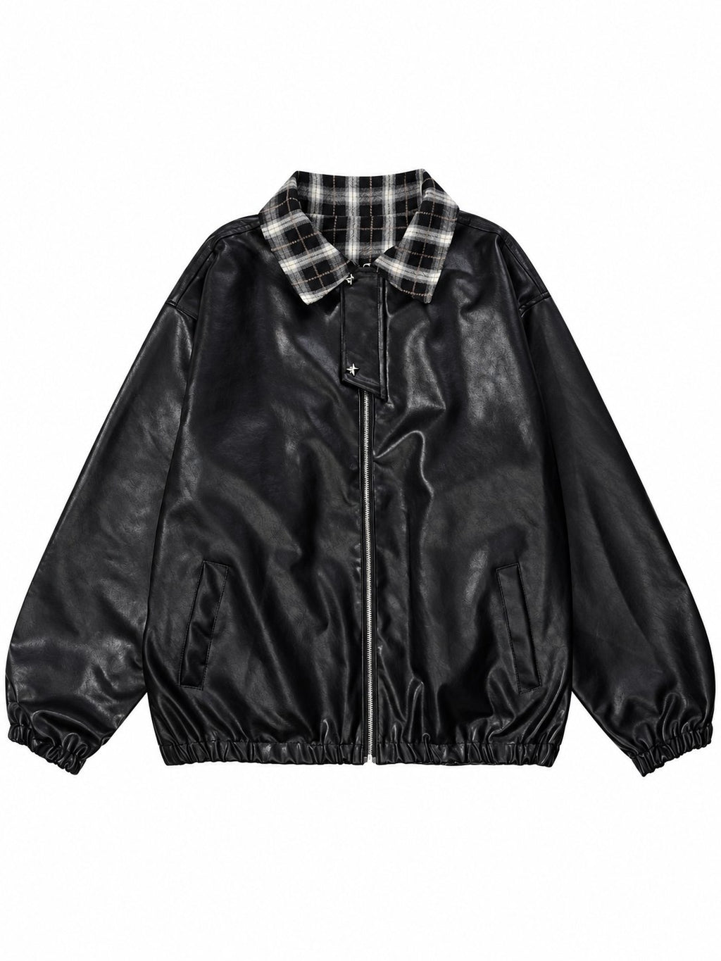 Reversible leather jacket