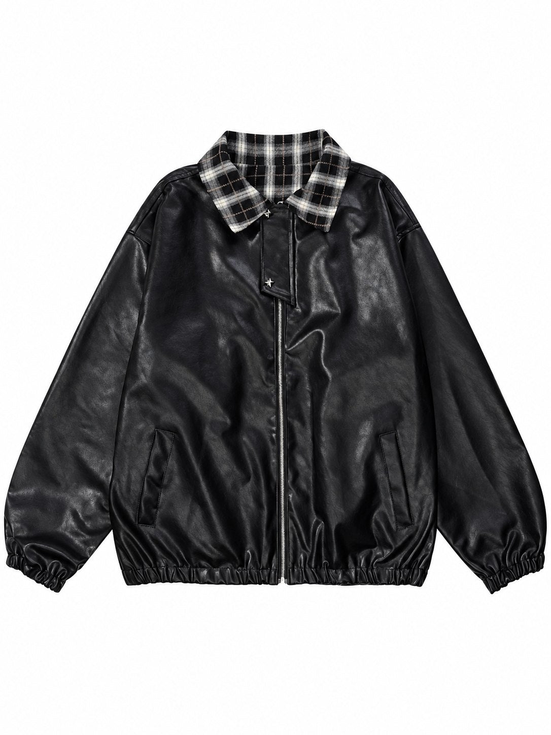 Reversible leather jacket