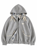 Lace bow-knot hoodie